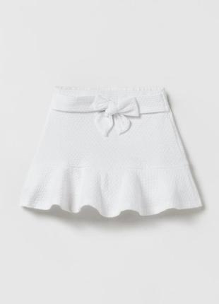 Белая юбка-шортики для девочки zara