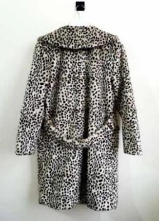 Леопардовое стильное женское пальто biba /великобритания/2 фото