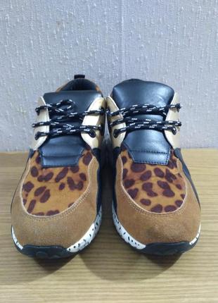 Кроссовки с леопардовым принтом 37р2 фото