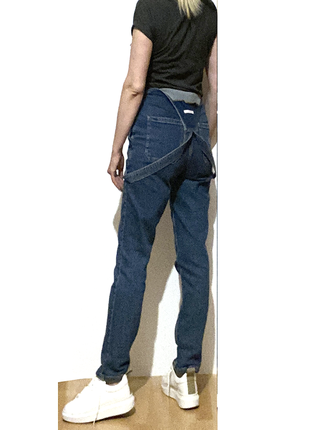Eur 38 зріст 152-158 джинсовий синій комбінезон з вишивкою жіночий3 фото