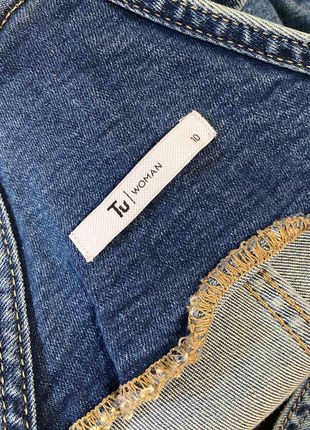 Eur 38 зріст 152-158 джинсовий синій комбінезон з вишивкою жіночий10 фото