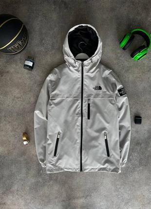 Мужская и женская ветровка the north face tnf серая куртка весна осень