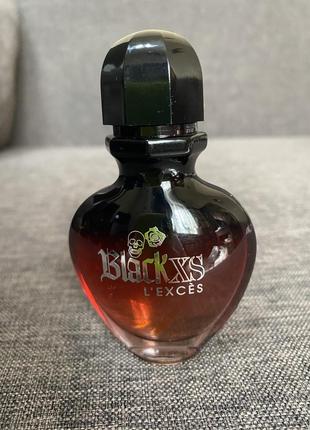 Paco rabanne black xs l exces for her парфумована вода без коробки 30 мл, оригинал1 фото