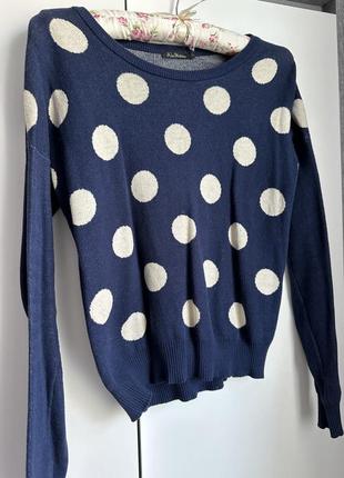 Джемпер гольф свитер женский в горохи размер xs/s