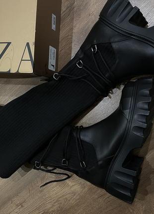 Ботфорды кожаные