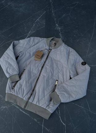 Преміум куртка  в стилі burberry осінній брендовий стильний бомбер якісний
