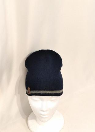 Темно синяя шапка, размер 2хs - s3 фото