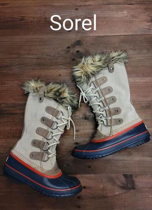 Зимові жіночі чоботи sorel joan of arctic waterproof оригінал3 фото