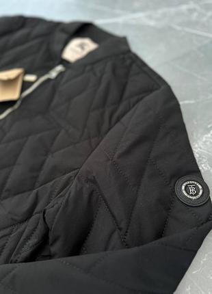 Премиум куртка в стиле burberry осенний брендовый стильный бомбер качественный4 фото