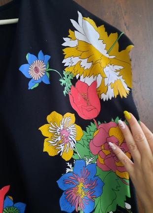 Платье с цветочным принтом zara3 фото