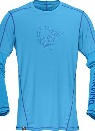 Norrona мужской лонгслив m /29 tech long sleeve shirt, caribbean blue - season 2016