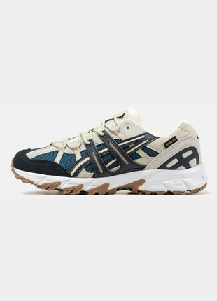 Мужские кроссовки asics gel-sonomalt beige blue.1 фото