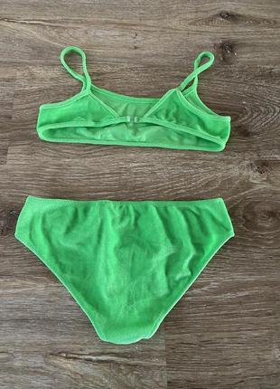 Шикарный, купальник, ярко зеленого цвета, очень няшный, от дорогого бренда: tezenis 🫶7 фото