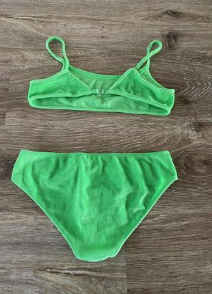 Шикарный, купальник, ярко зеленого цвета, очень няшный, от дорогого бренда: tezenis 🫶6 фото