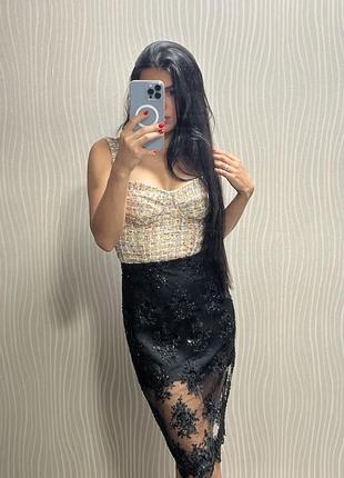 Юбка в пайетку