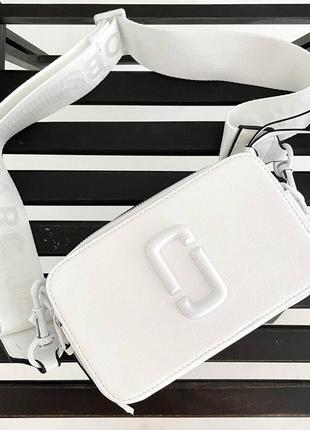 Жіноча сумка marc jacobs total white logo