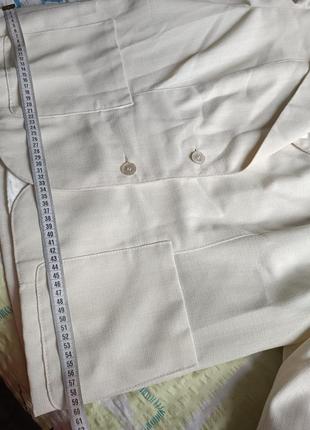 Пиджак лен белый олд мани6 фото