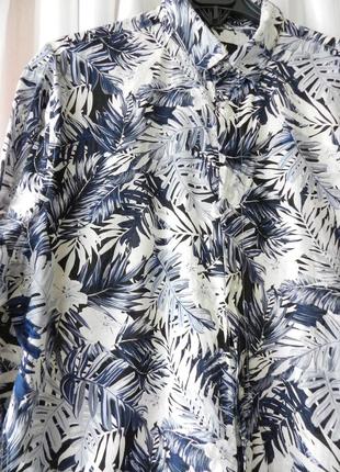 ✅чоловіча сорочка силует флористичний принт тропіки можна носити як жіночу так і чоловічу можна сказ3 фото
