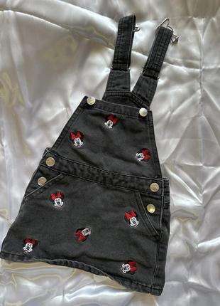 Disney джинсовый сарафан платье zara