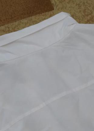 Белая белая рубашка блуза блузка рубашка с, м, л размер7 фото