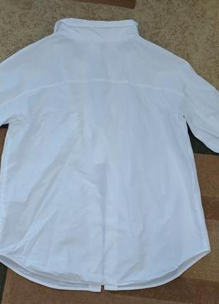 Белая белая рубашка блуза блузка рубашка с, м, л размер3 фото