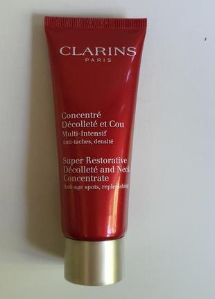 Крем для шеи и зоны декольте clariнс super restorative decollete and neck concentrate