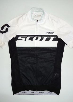 Велофутболка велоджерсі scott rc pro white cycling jersey (s)