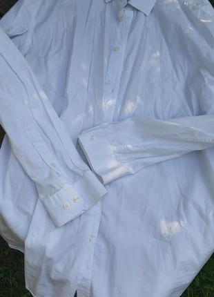 Белая мужская рубашка под джинсы, белая классическая рубашка