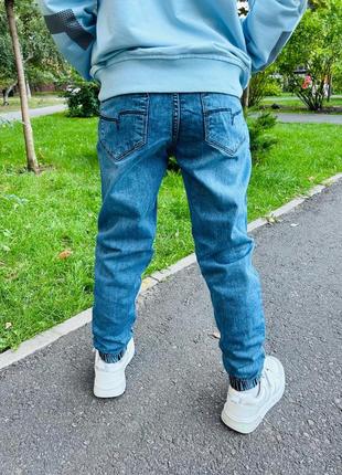 Кружевные подростковые джинсы джоггеры на резинке для парня от турецкого бренда altun.2 фото