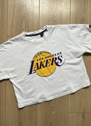 Вкорочена футболка топ los angeles lakers 🛍️1+1=3🛍️