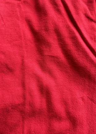 Бавовняна червона футболка3 фото
