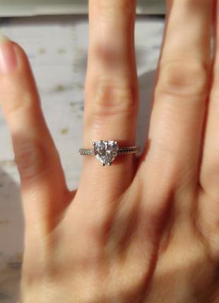 Волшебное серебряное кольцо кольцо кольцо с фианитами серебро 925 пробы
