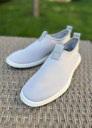 Слипоны женские ecco minimalist w slip-on 41р светло-серые (20628356183)