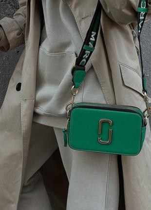 Женская сумка marc jacobs logo green