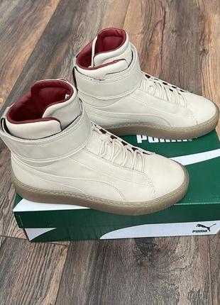 Шикарные кожаные кроссовки puma platform mid wns4 фото