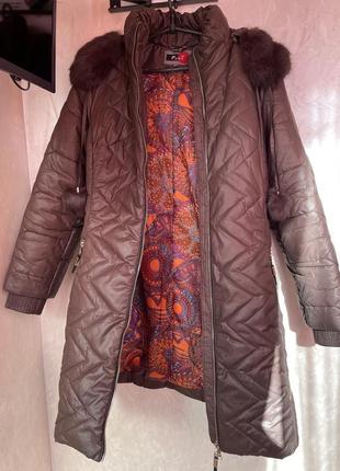 Зимова куртка довга, жіноча, m розмір2 фото