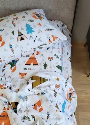 Комплект постельного белья хитер лис, turkish flannel