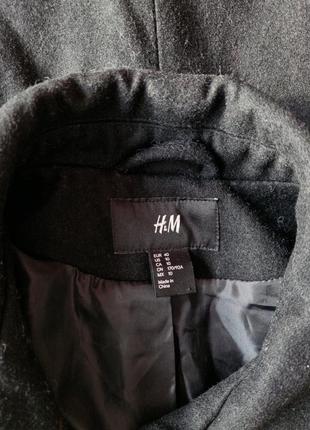 Черное пальто, пиджак утеплен от h&amp;м6 фото