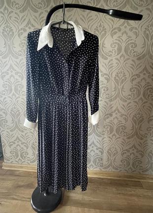 Платье zara с манжетами