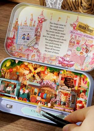 Мини румбокс в металлическом ящике конфетные приключения candy adventure q-009