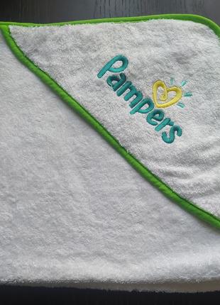 Детское полотенце-уголок pampers