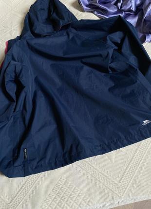 Куртка вітровка на дівчинку trespass синя куртка фірмова - 9-10 років9 фото