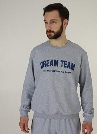 Чоловіча піжама зимова трикотаж на підчосі ellen dream team2 фото
