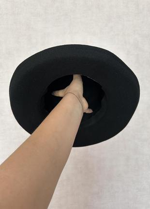Класний , чорний ,фетровий  капелюх3 фото