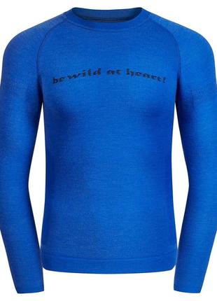 Термофутболка fjord nansen merino longsleeve men blue розмір int-l-xl
