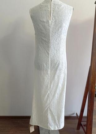 Новое винтажное свадебное платье макси кружево винтаж раритет8 фото