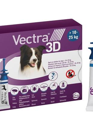 Средство, капли для собак ceva vectra 3d от блох, клещей, 10-25кг
1шт - 250грн
2шт - 470грн
3шт - 700грн