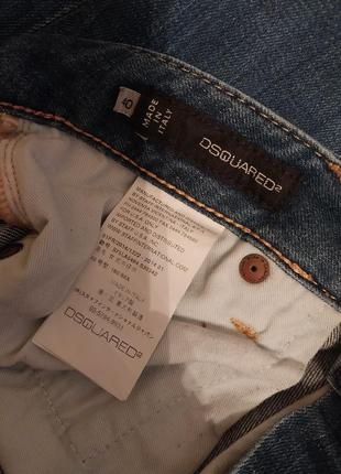 Оригинальные стрейчевые джинсы скинни dsquared внизу на замках8 фото