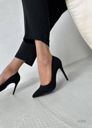 Женские туфли черные3 фото