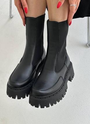 Хит продажа ✨ кожаные зимние челси